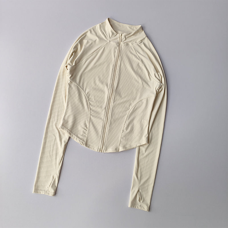 Damen Sportjacke Slim Fit – Schnelltrocknend, Elastisch, mit Reißverschluss