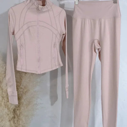 2025 Gold Label Kurzes Damen Sportjacken-Set – Figurformende Yoga- & Fitnessjacke, Activewear für Training & Workout