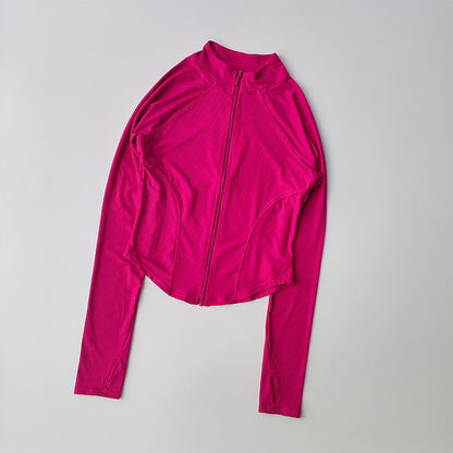 Damen Sportjacke Slim Fit – Schnelltrocknend, Elastisch, mit Reißverschluss