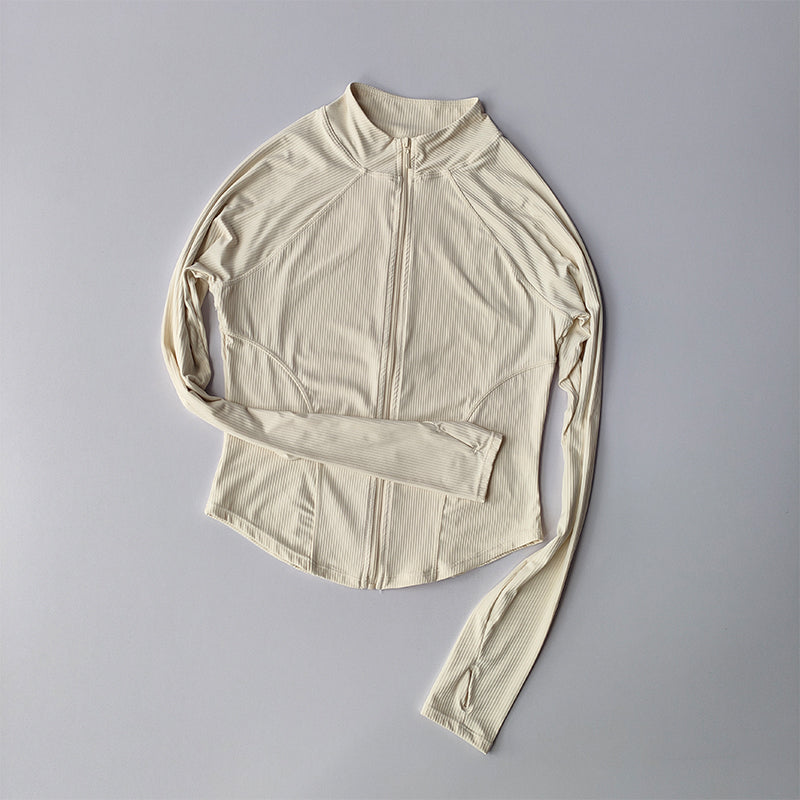 Damen Sportjacke Slim Fit – Schnelltrocknend, Elastisch, mit Reißverschluss